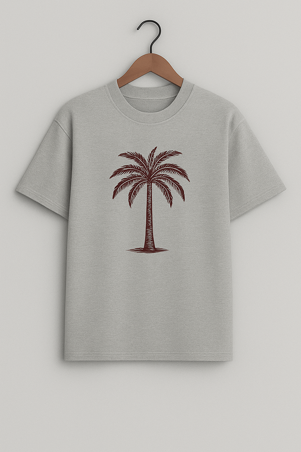 Palm Street Printed T-Shirt - PSTPTS9 - Grey